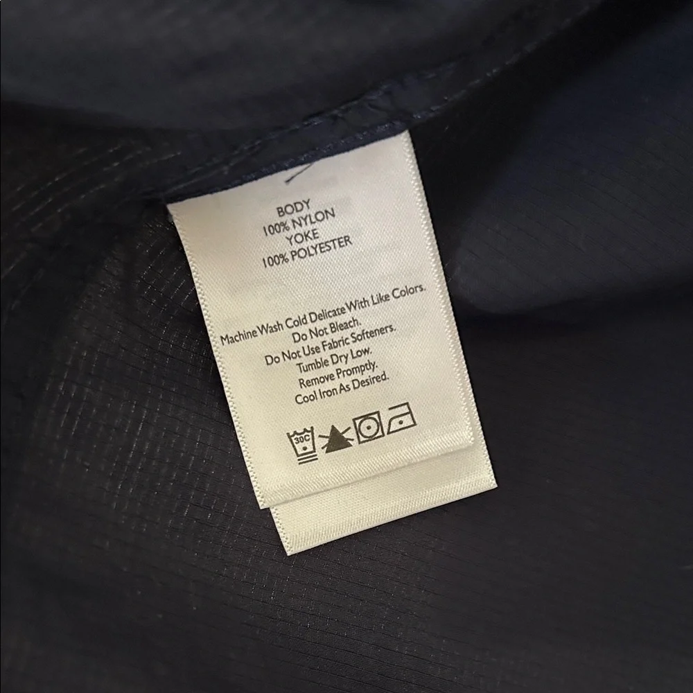 Eddie Bauer Navy Button-Down Shirt - Picture 4 of 4